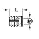 Муфта для вклеивания M6 L=11 мм полиамид, Hafele, изображение 2