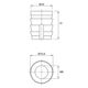 Муфта М6, L=13 мм, D10, забивна, пластикова, нерозтискальна, №100 (79540) Hettich, изображение 3
