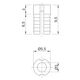 Муфта под саморез L=9,5 мм, D5, забивная, пластик, разжимаемая, Permo, изображение 2