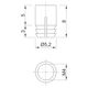 Муфта М4, L=8 мм, D5, забивна, латунь, розтискна, (BU07) Permo, изображение 4