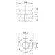 Муфта М4 L=8 мм, D8, забивна, пластикова, нерозтискальна, №30 (79529) Hettich, изображение 2