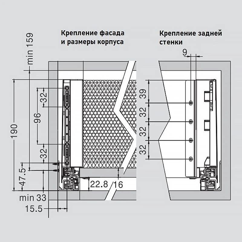 Комплект Muller Box profi line L-500 Н-178 белый 23434 ✓ Owwa