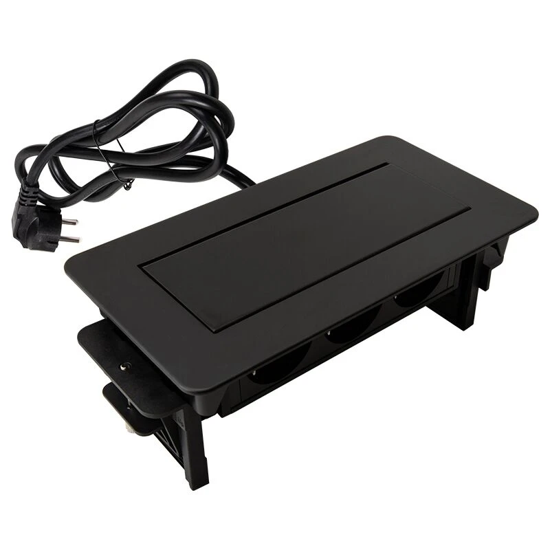 Встроенный розеточный блок Lumine SPACE 2 розетки, 2xUSB A+C (15