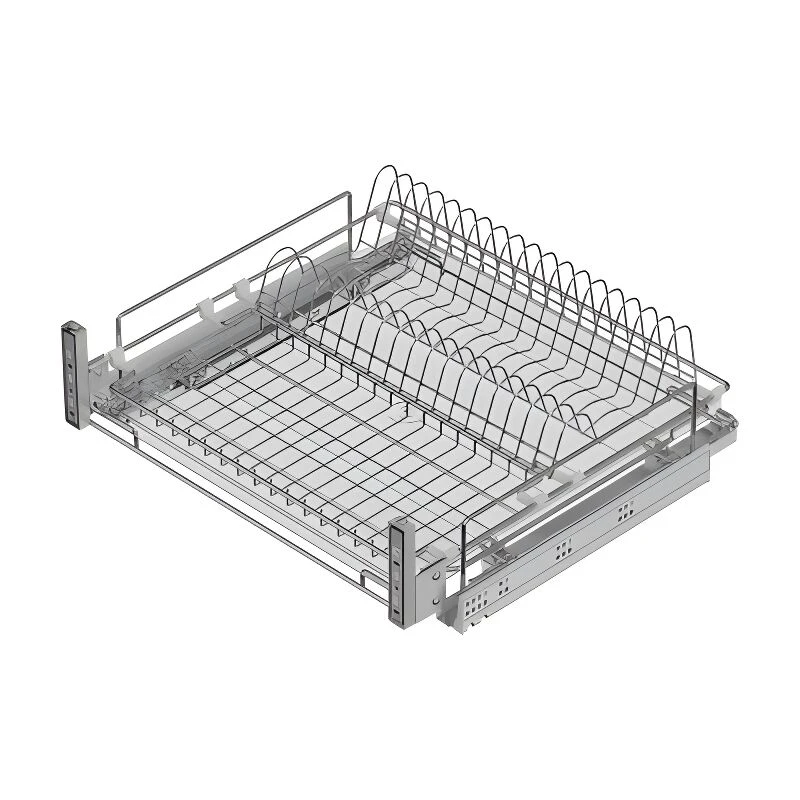 Сушка выдвижная 600 мм(560-580x520x185) на тандемах blum, хром